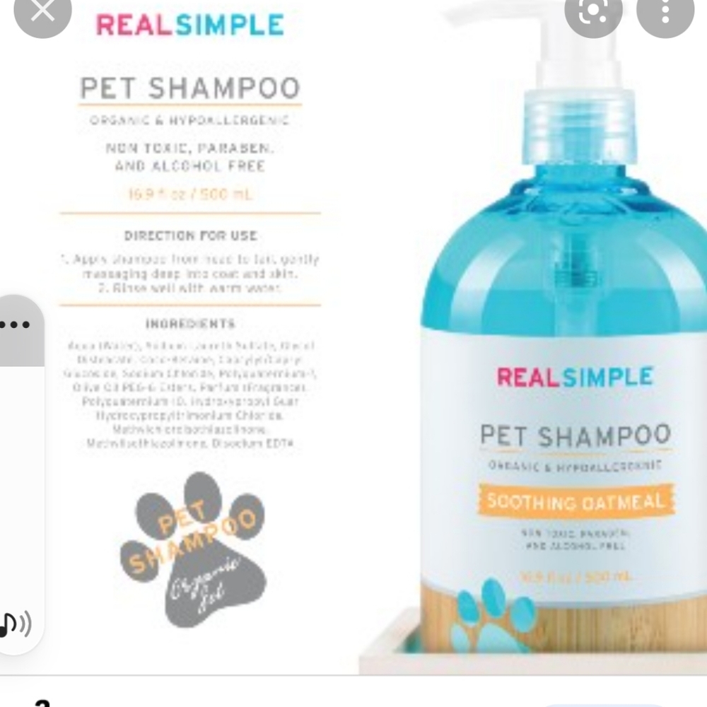 HOST PICK REAL SIMPLE PET SHAMPOO SOOTHING OATMEAL 16.9FL.OZ